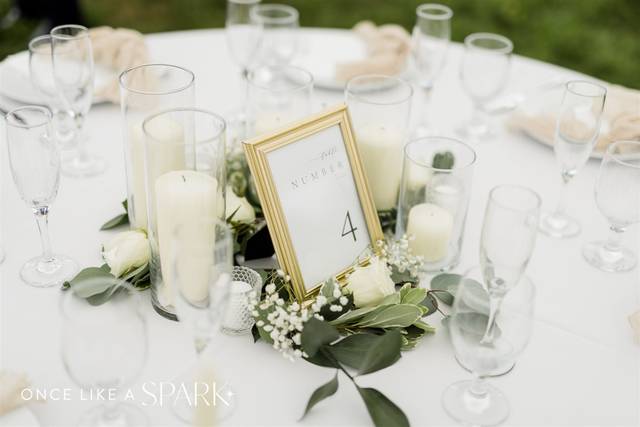 Wedding glass best sale table for hire