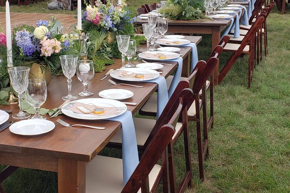 Walnut farm tables