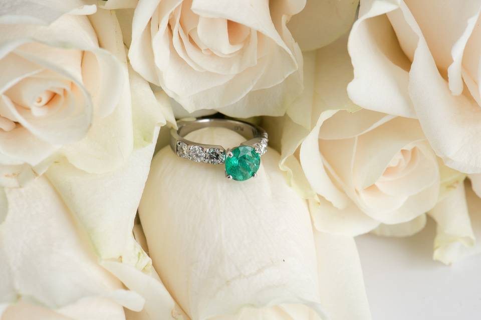Emerald engagement ring  Secrète Fine Jewelry in Bethesda, MD and Washington, DC