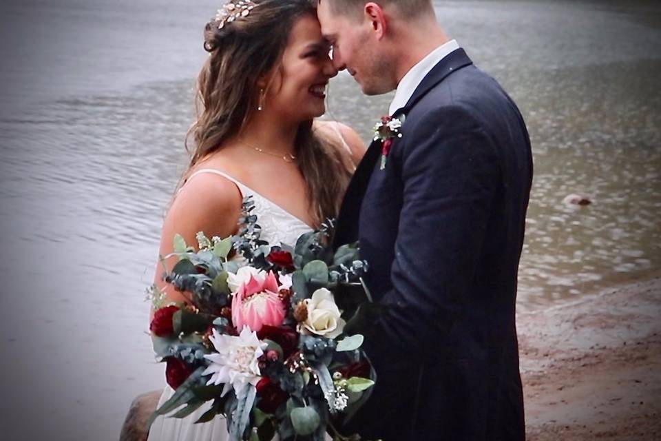 Yadira and Daniel at the alter