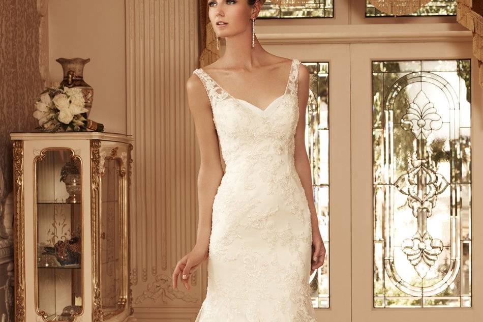 tank top lace wedding dress