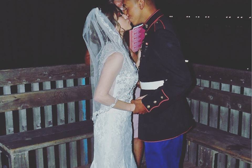 Wedding kiss