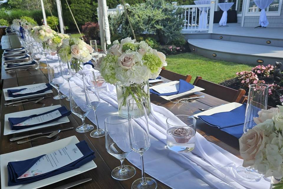 Infinity Table Garden Wedding