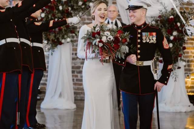 Military wedding