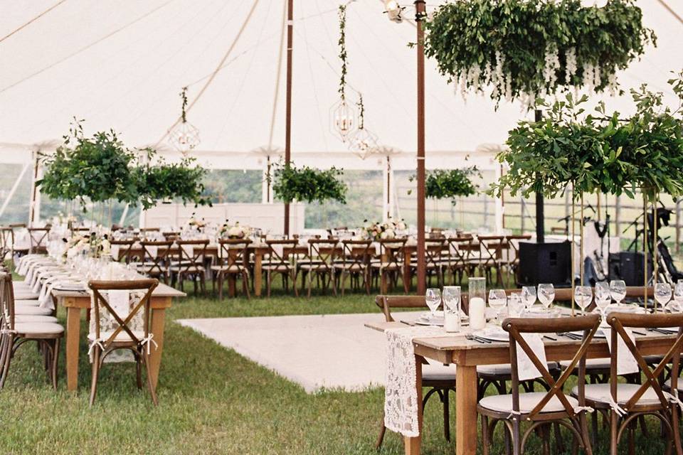 Indoor tent space