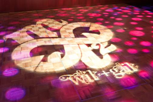 Monogram floor projection