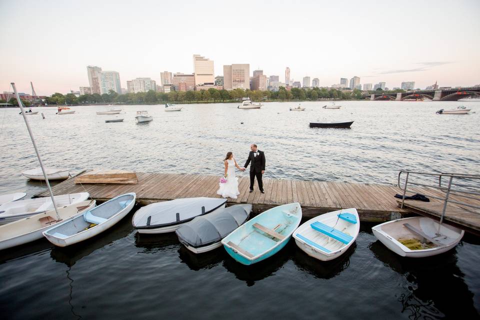 Yacht club dock shot