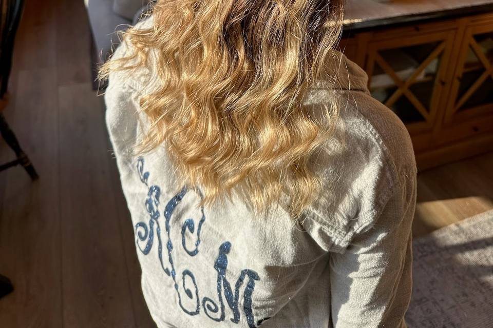 Bridesmaid hair
