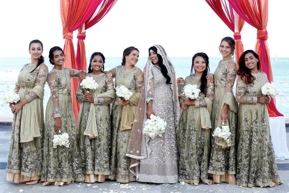 Stunning bridal team