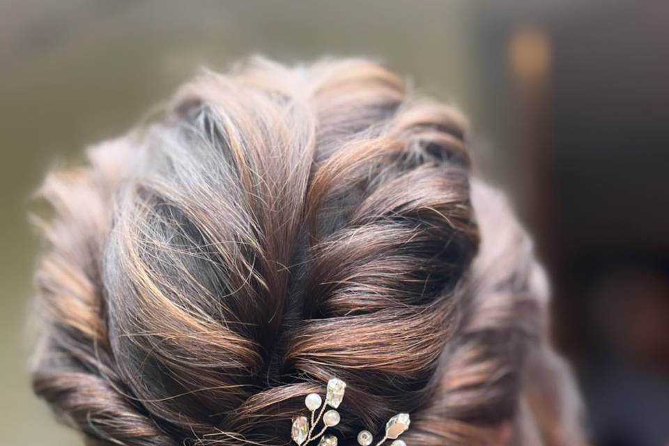 Soft Glam Low Bun
