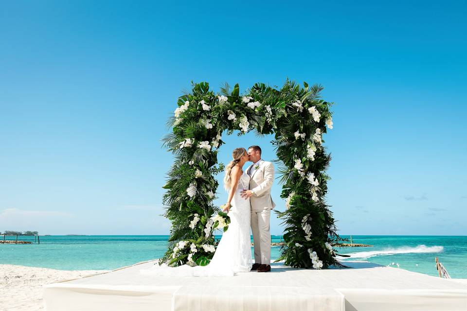 Tropical Wedding Arch