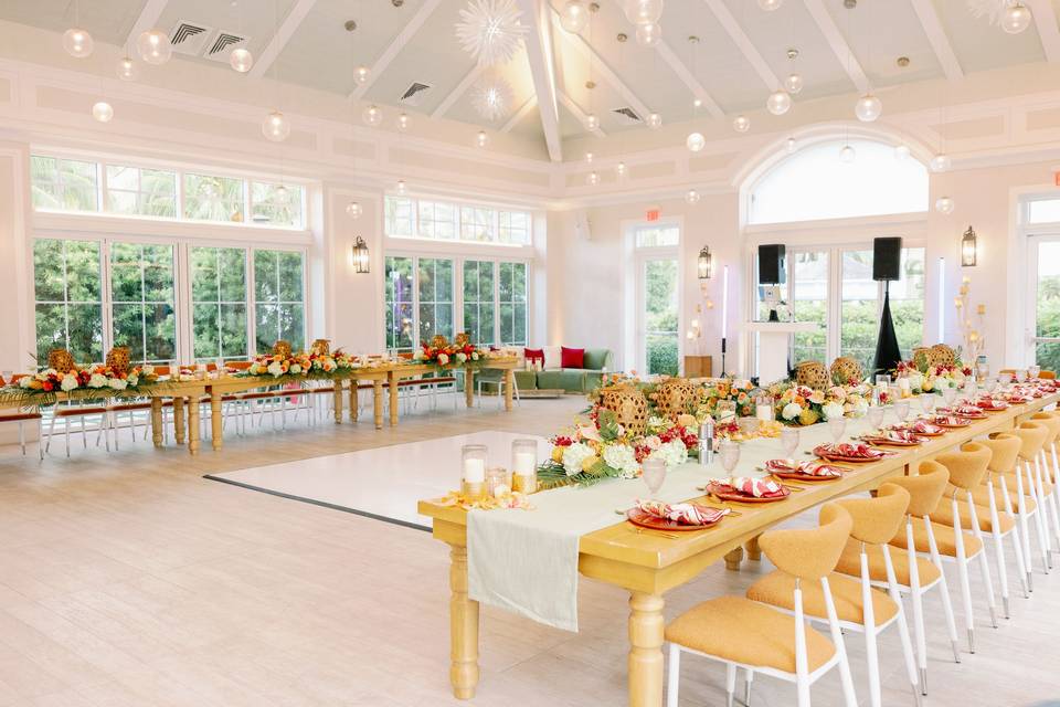 Indoor Floral Tablescape