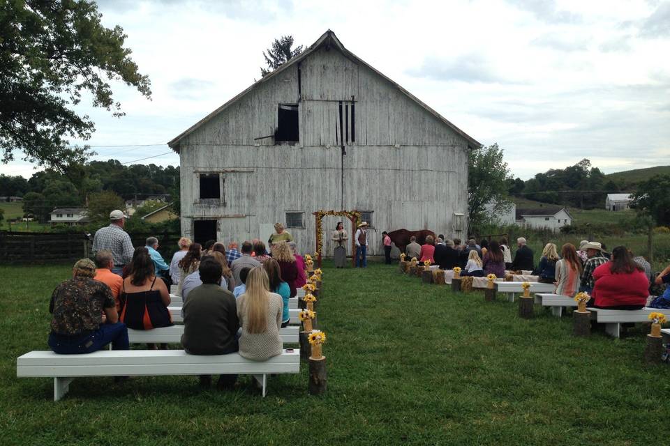 Outside Barn Wedding