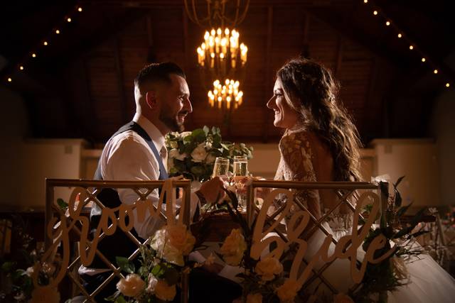 A toast to the happy couple
