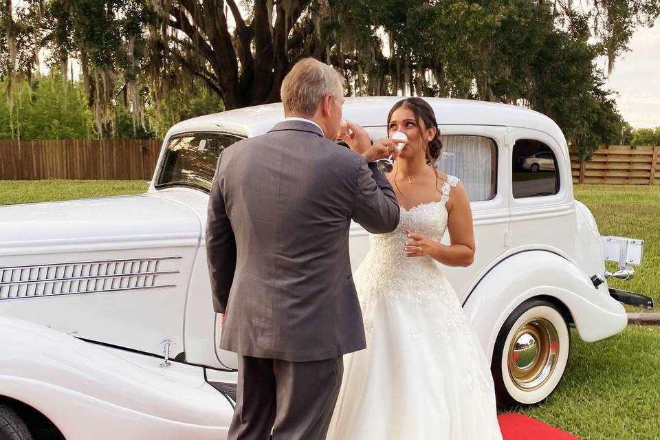 Vintage 1935 Wedding Car Style