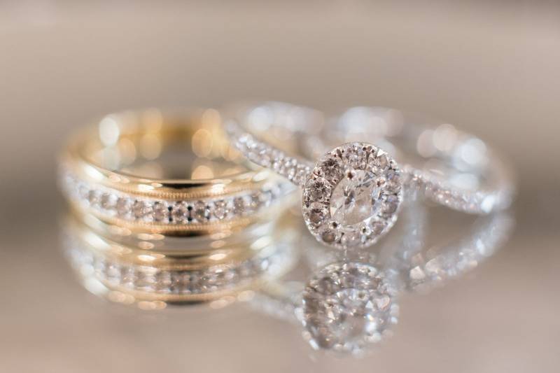 Macro shot of rings