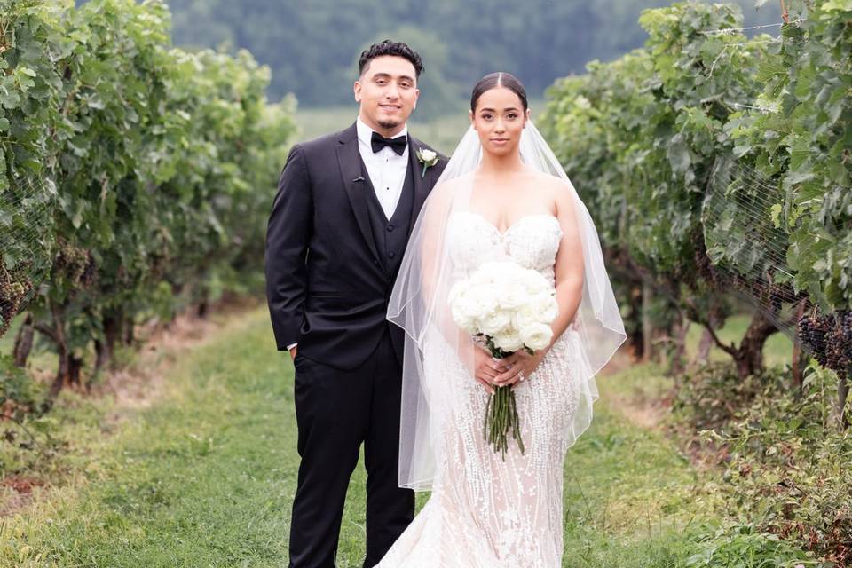 Wedding Portraits in the Vines