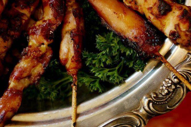 Chicken skewers