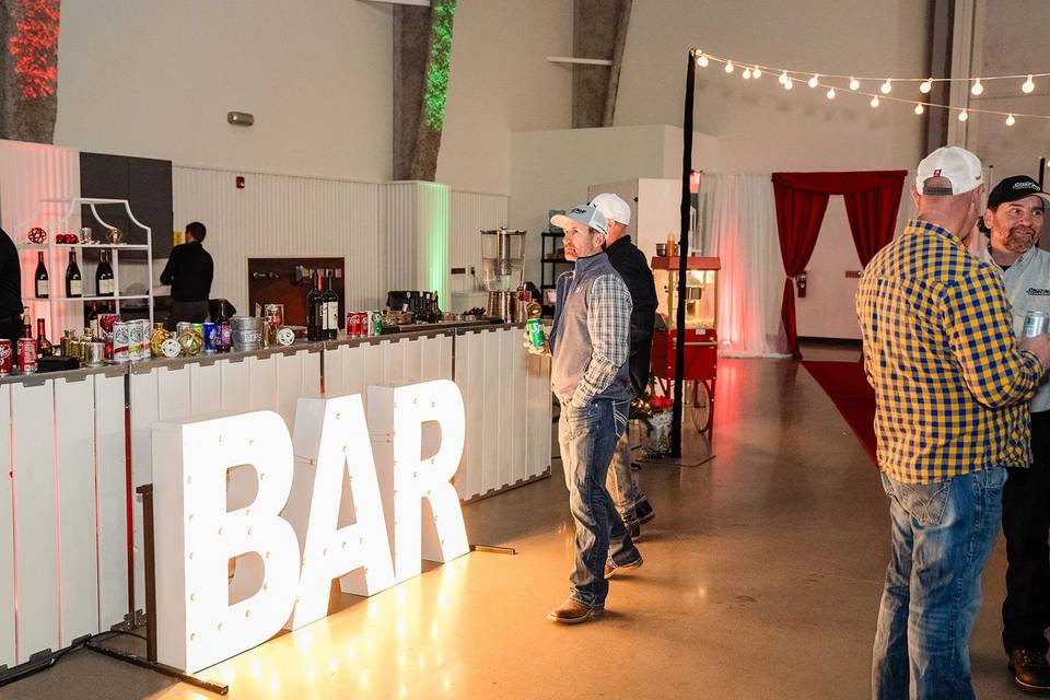 Bar Service + Rented Bar
