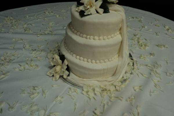 Gardenias On White