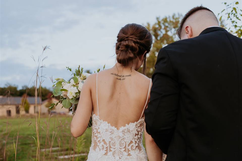 Couple Walking Outdoors