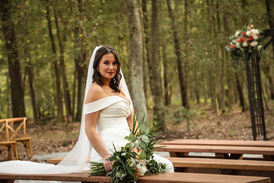 Wooded Ceremony Benches