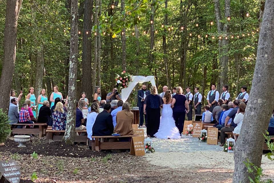 Wooded ceremony