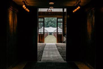 Walkway to tent