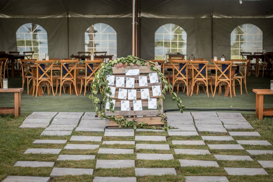 Checkerboard Walkway