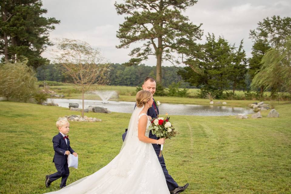 A walk by the pond