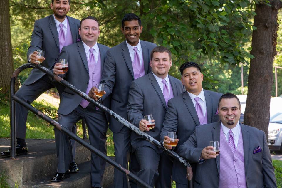 Groom & the Groomsmen