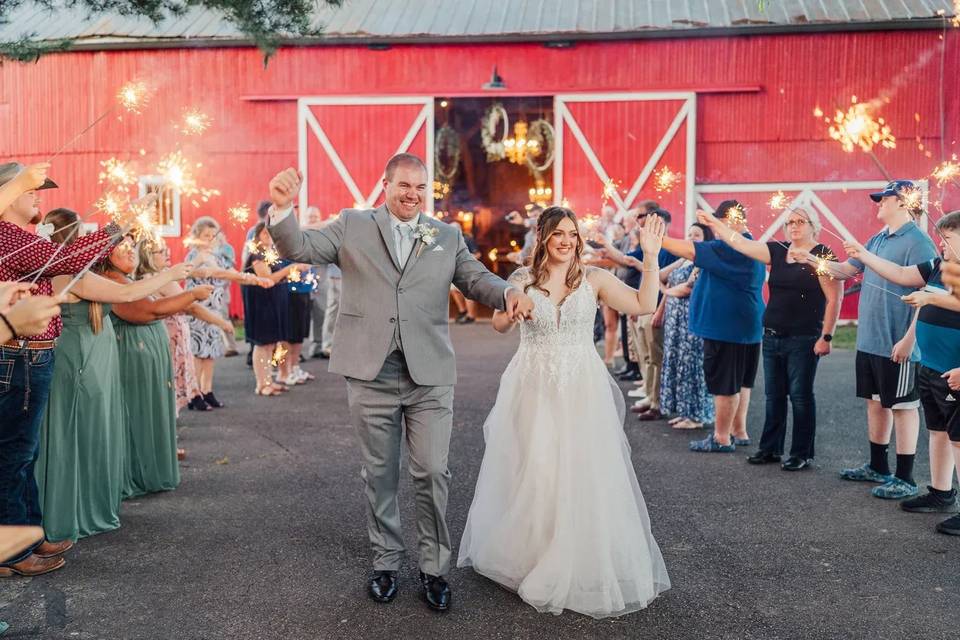 Running sparkler exit