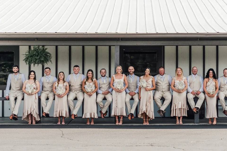 Huge wedding party