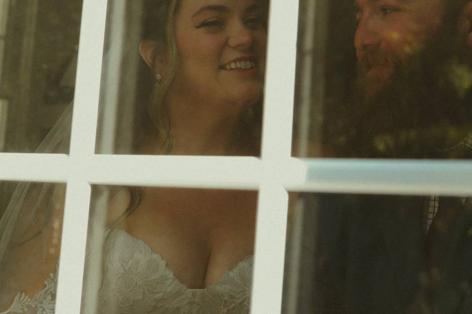 Post ceremony giggles