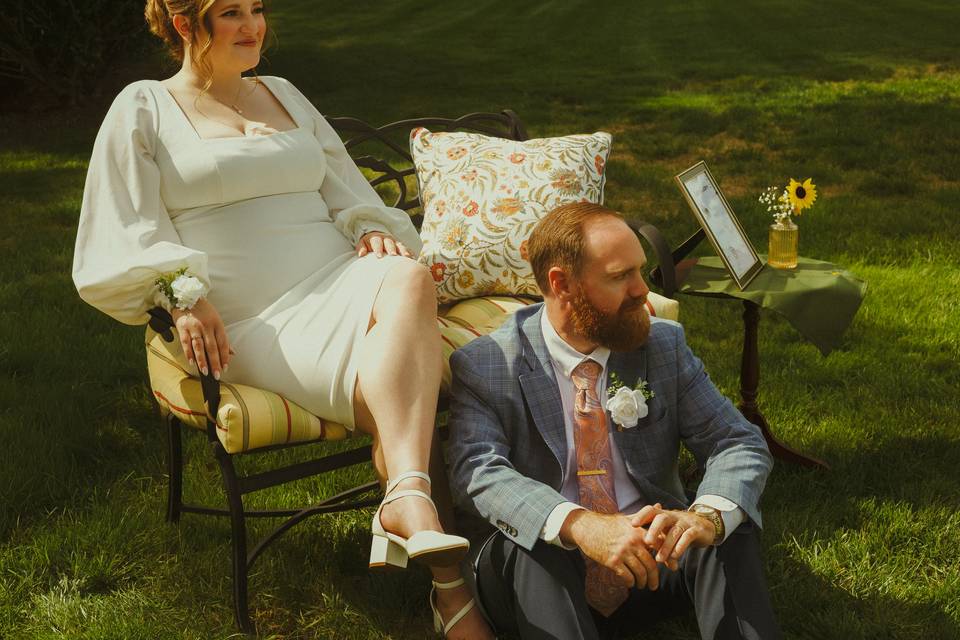 Laid back backyard elope
