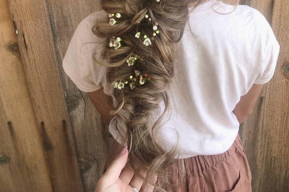 Whimsical, chunky boho braid