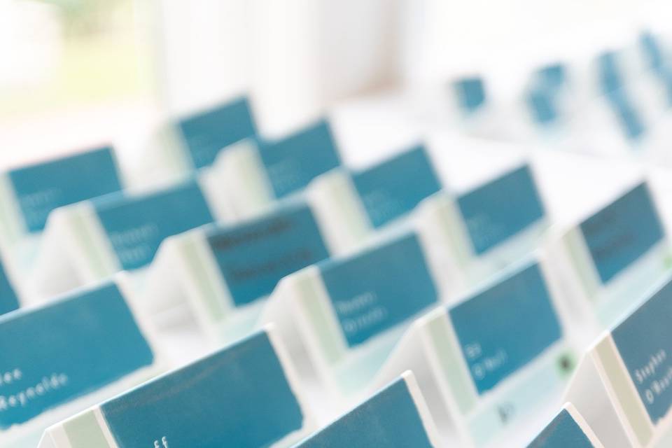 Custom namecards upon entry