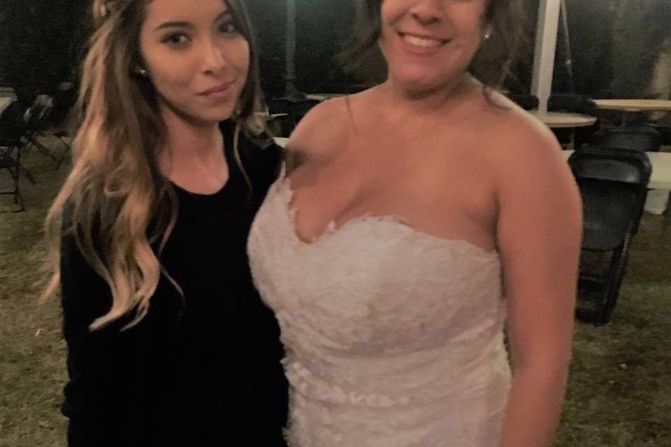 Bride with guest