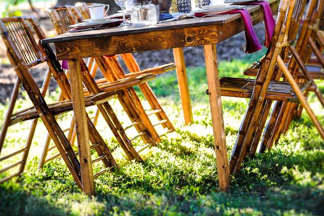 Wooden chairs