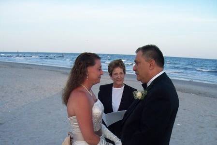 Atlantic City Beach wedding