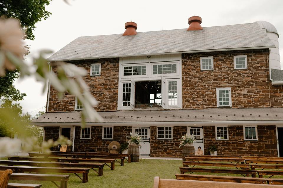 Stone Barn from Ceremony Space