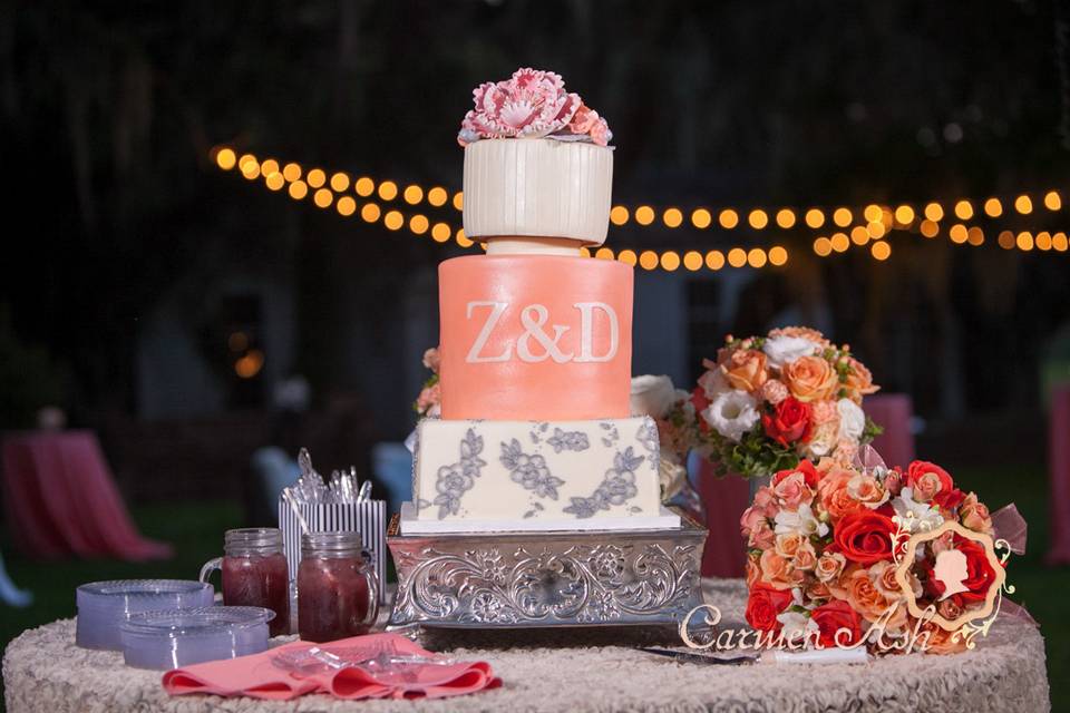 Z&D wedding cake