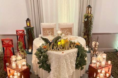 Sweetheart table