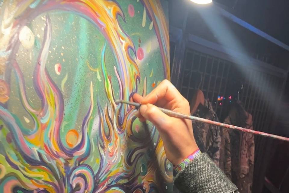 Live painting process
