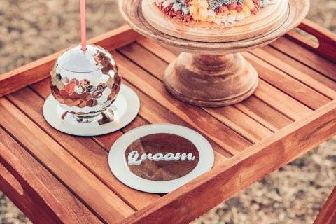 Retro Wedding Coasters