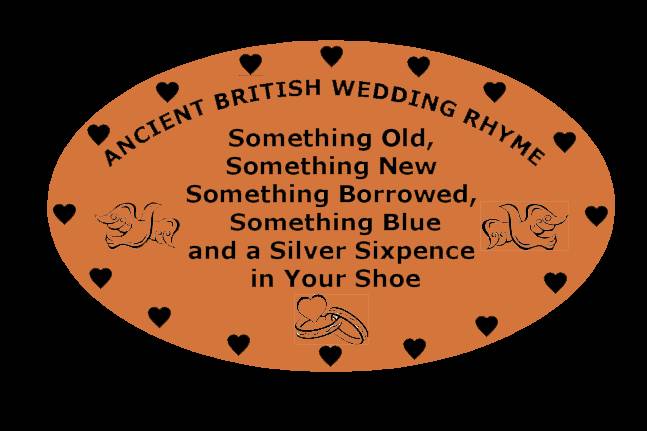 Mock up of wedding rhyme coin