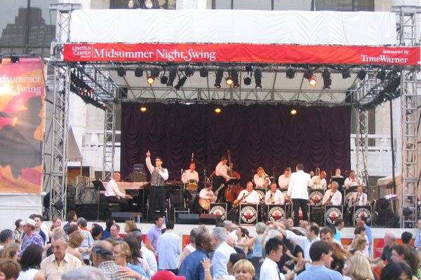 At Lincoln Center with The Swing Time Big Band