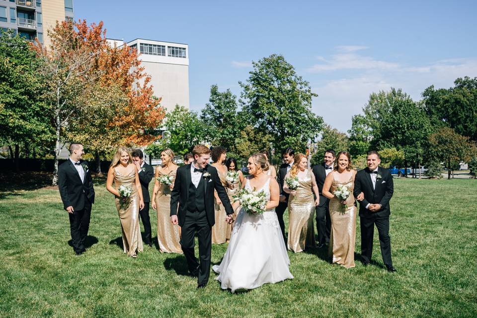 Wedding Party in the Park