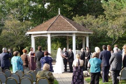 Outdoor wedding ceremony