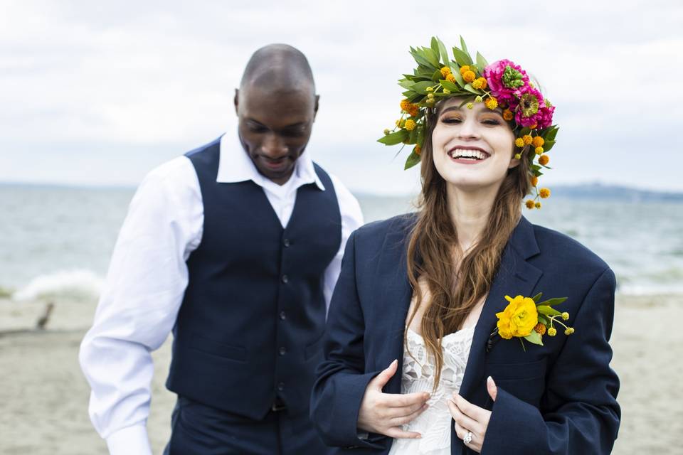 Seattle, WA Crown and Boutonniere